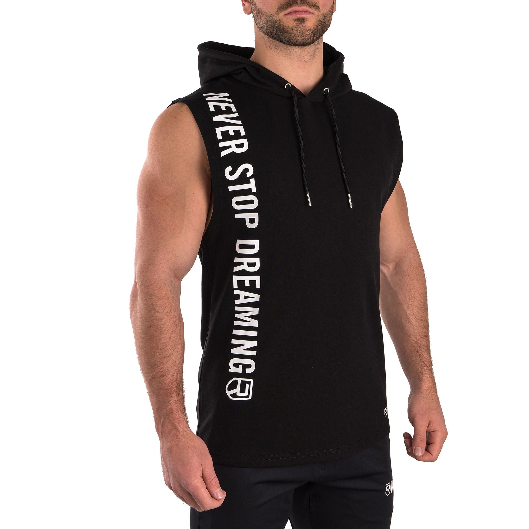 NSD Sleeveless Hoodie - Black - Rise