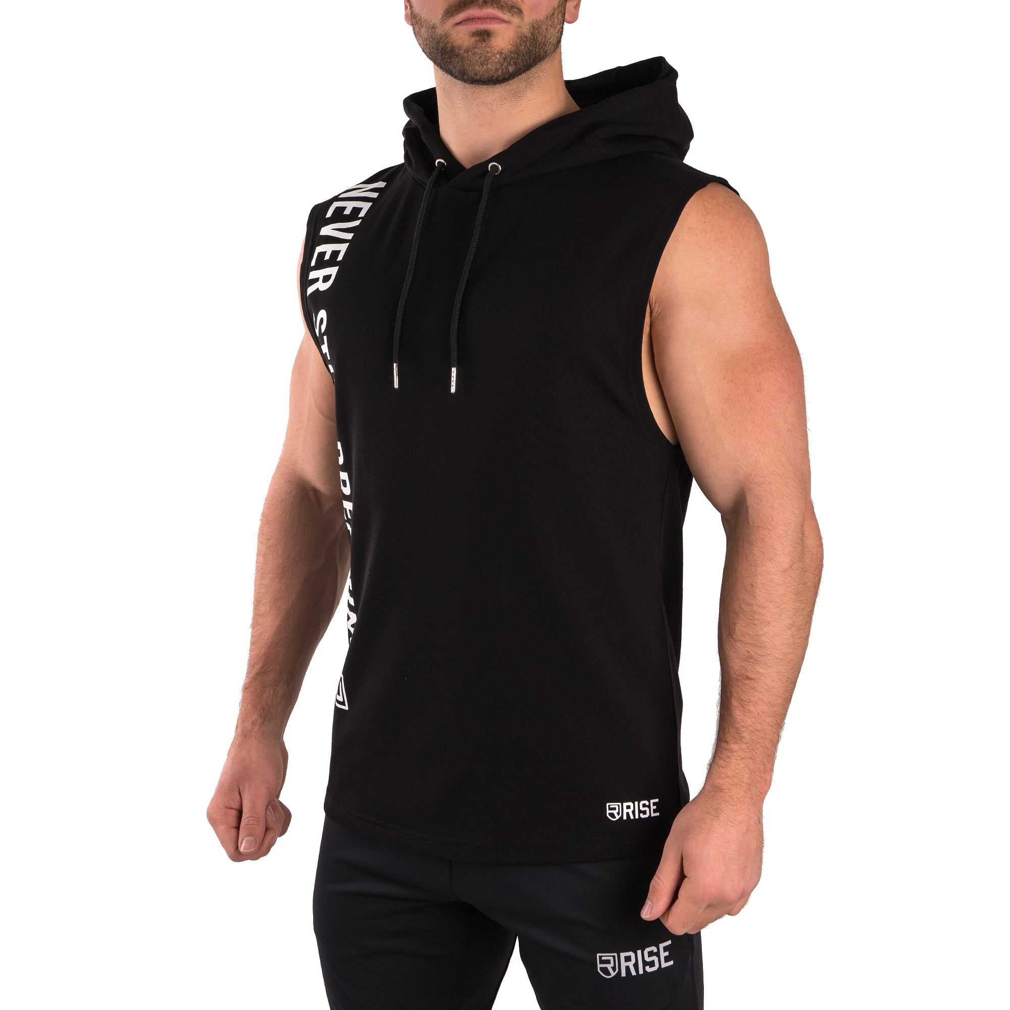 NSD Sleeveless Hoodie - Black - Rise