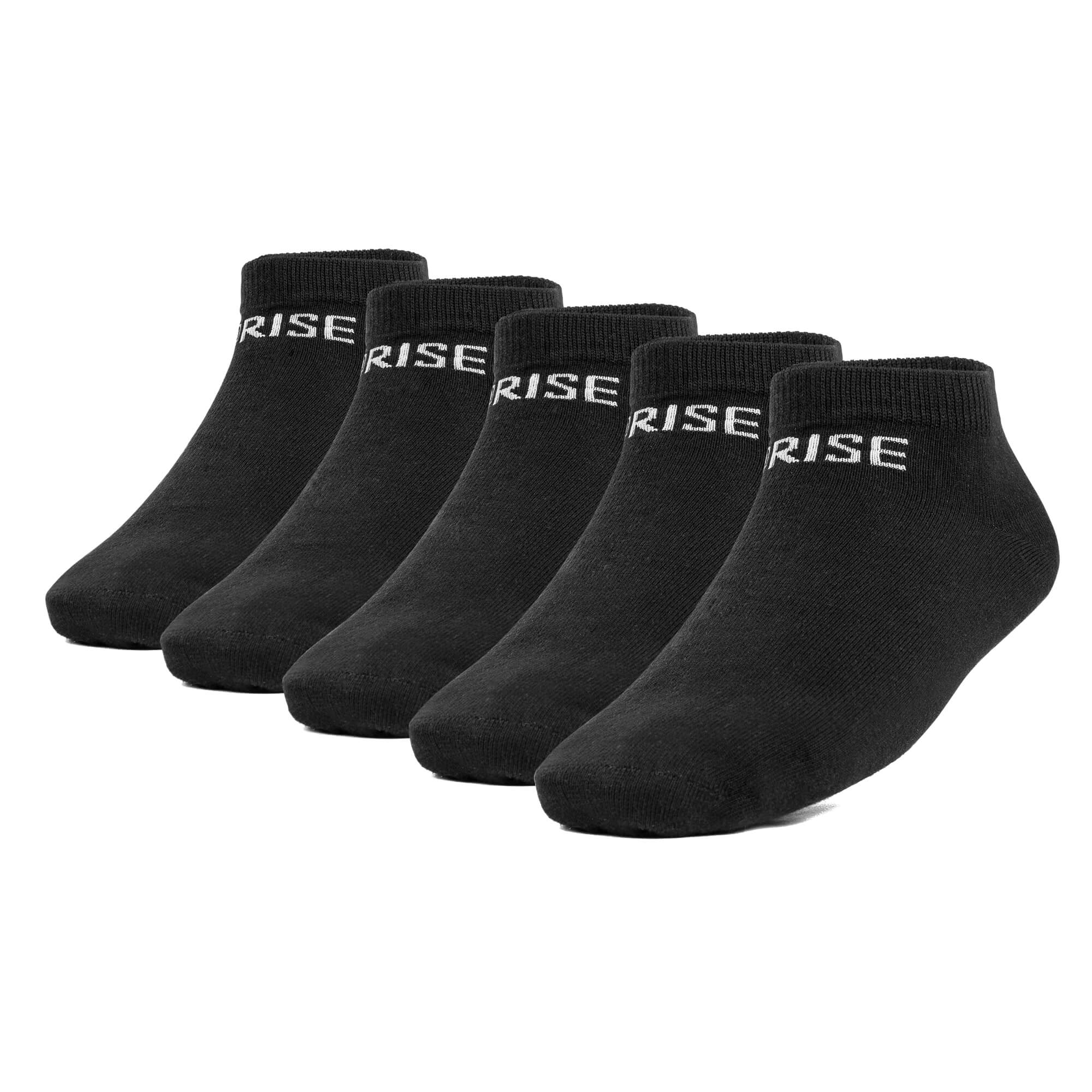 Athletic Ankle Socks - Rise – Black (5pk)