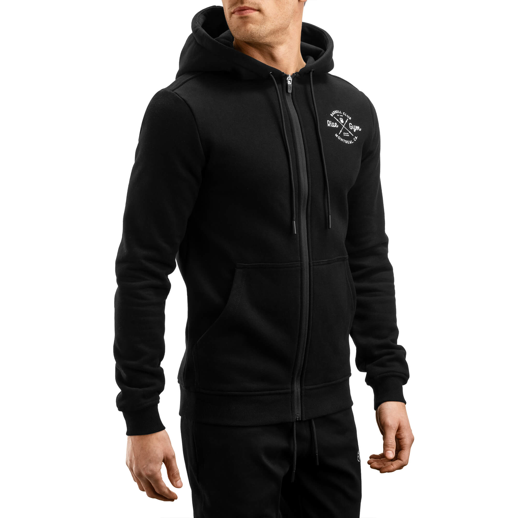 Barbell Club Full-Zip Hoodie - Black