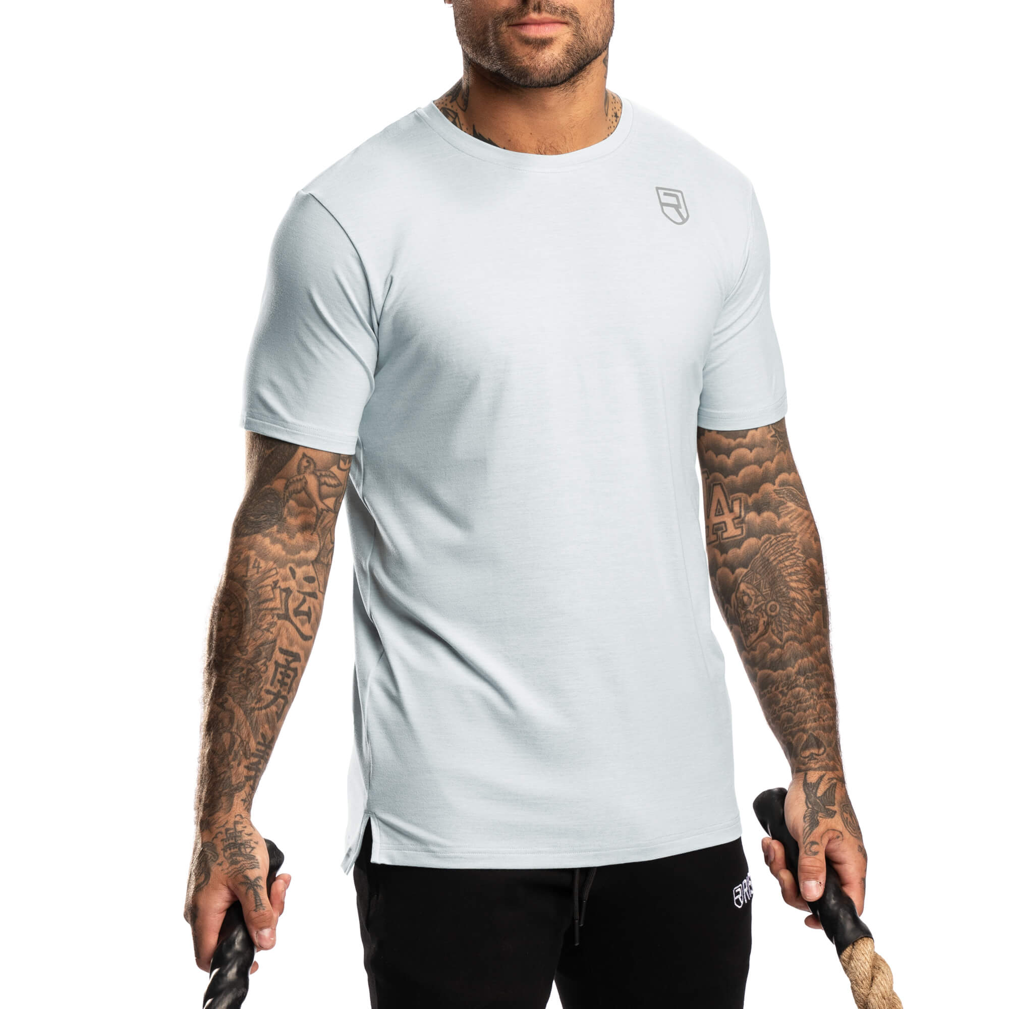 Softest T-Shirt – Light Blue Marl