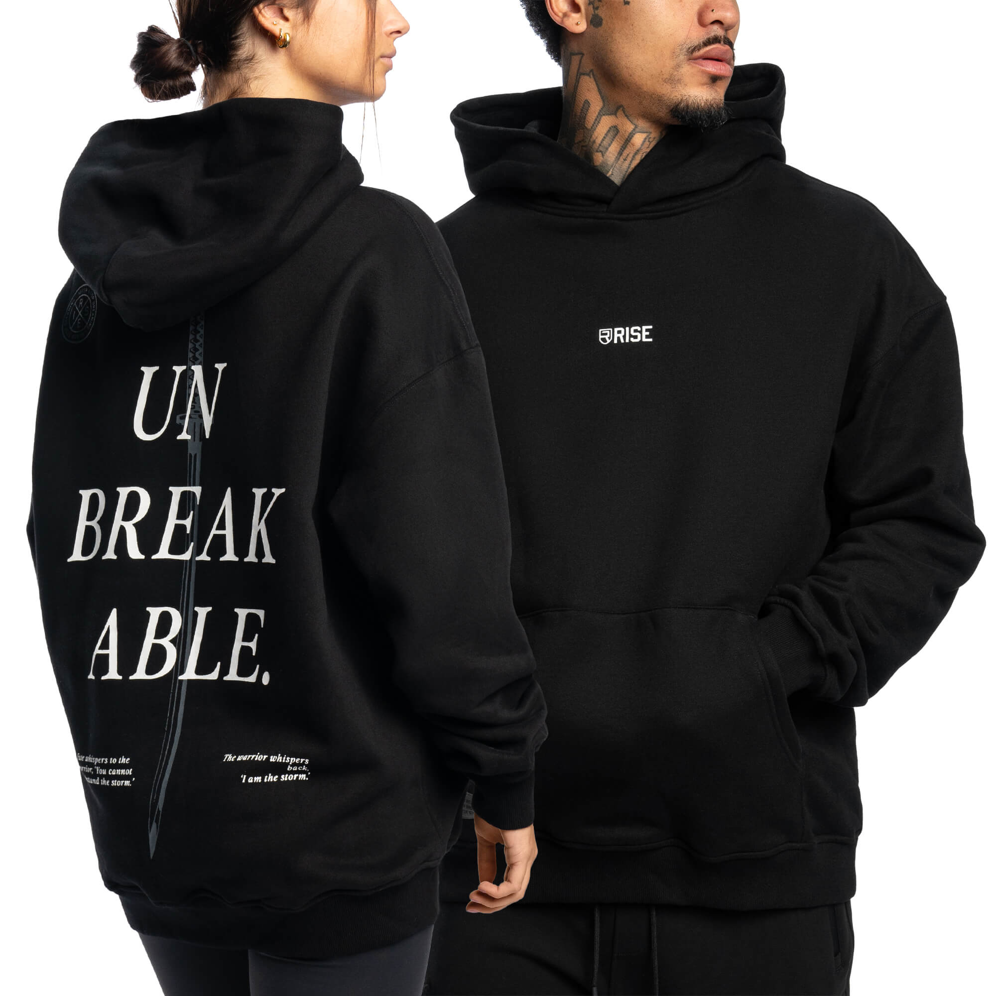 Unbreakable Oversized Hoodie - Black