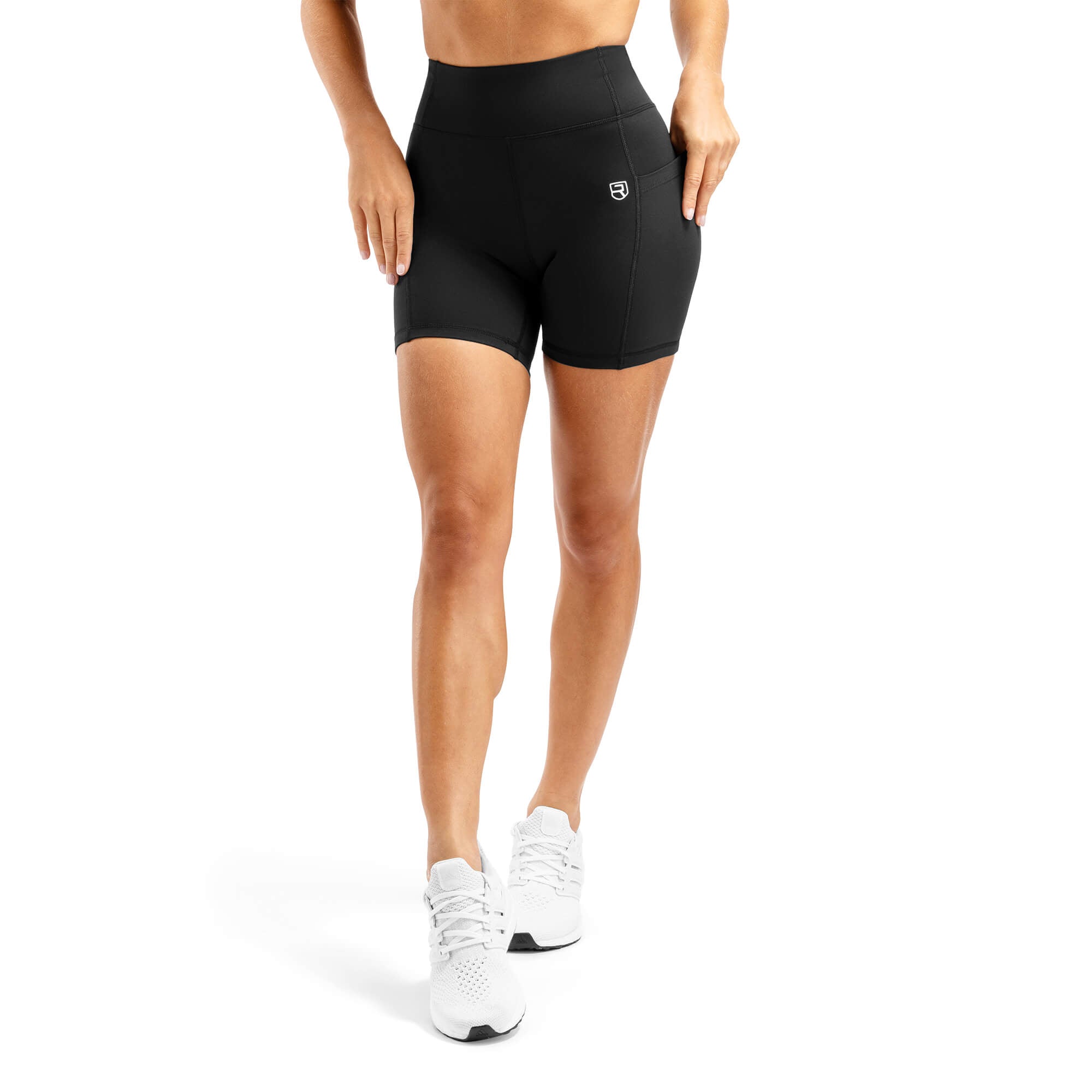 Arsenal High-Waisted Pockets Shorts - Black