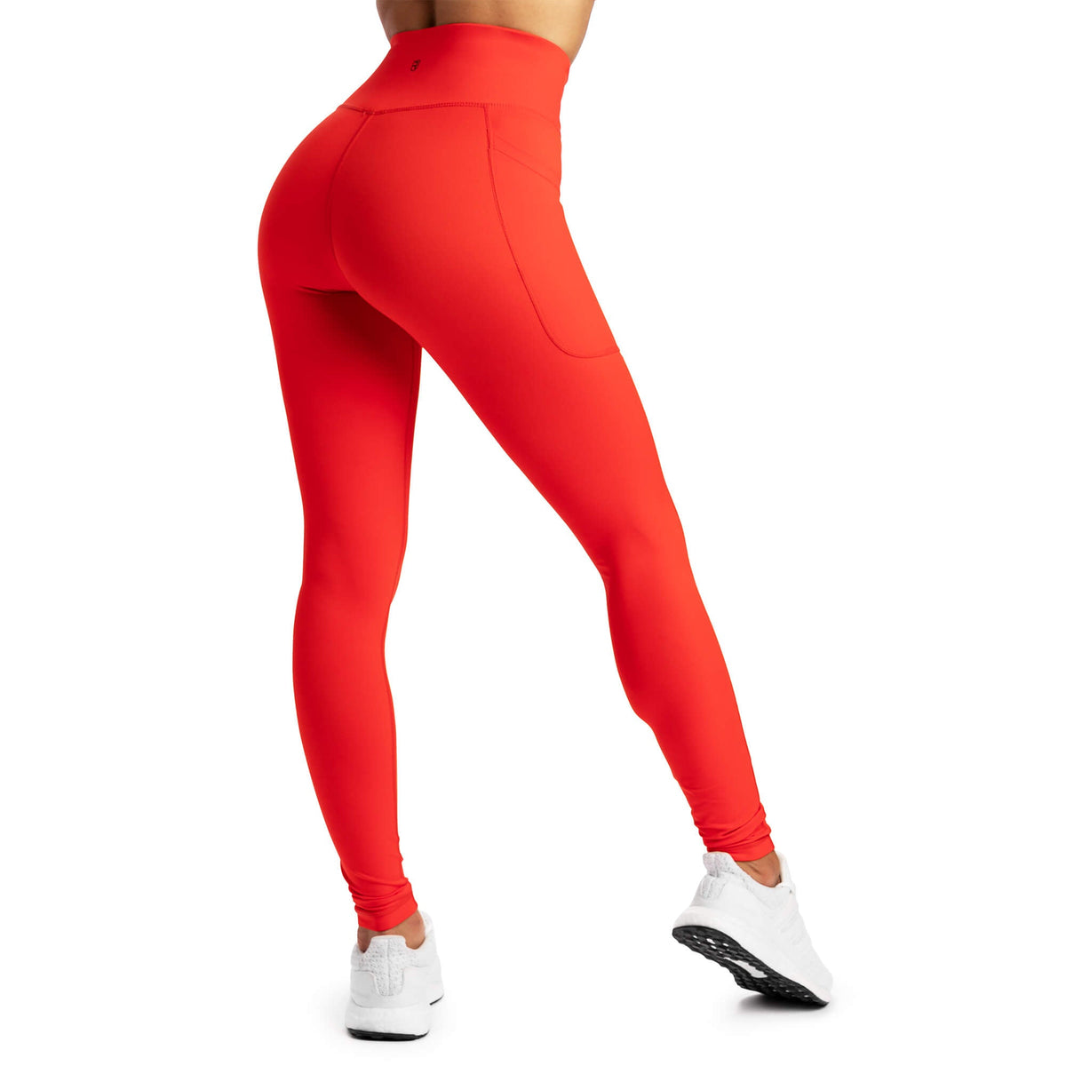 Arsenal High-Waisted Pockets Leggings - Coral - Rise Canada