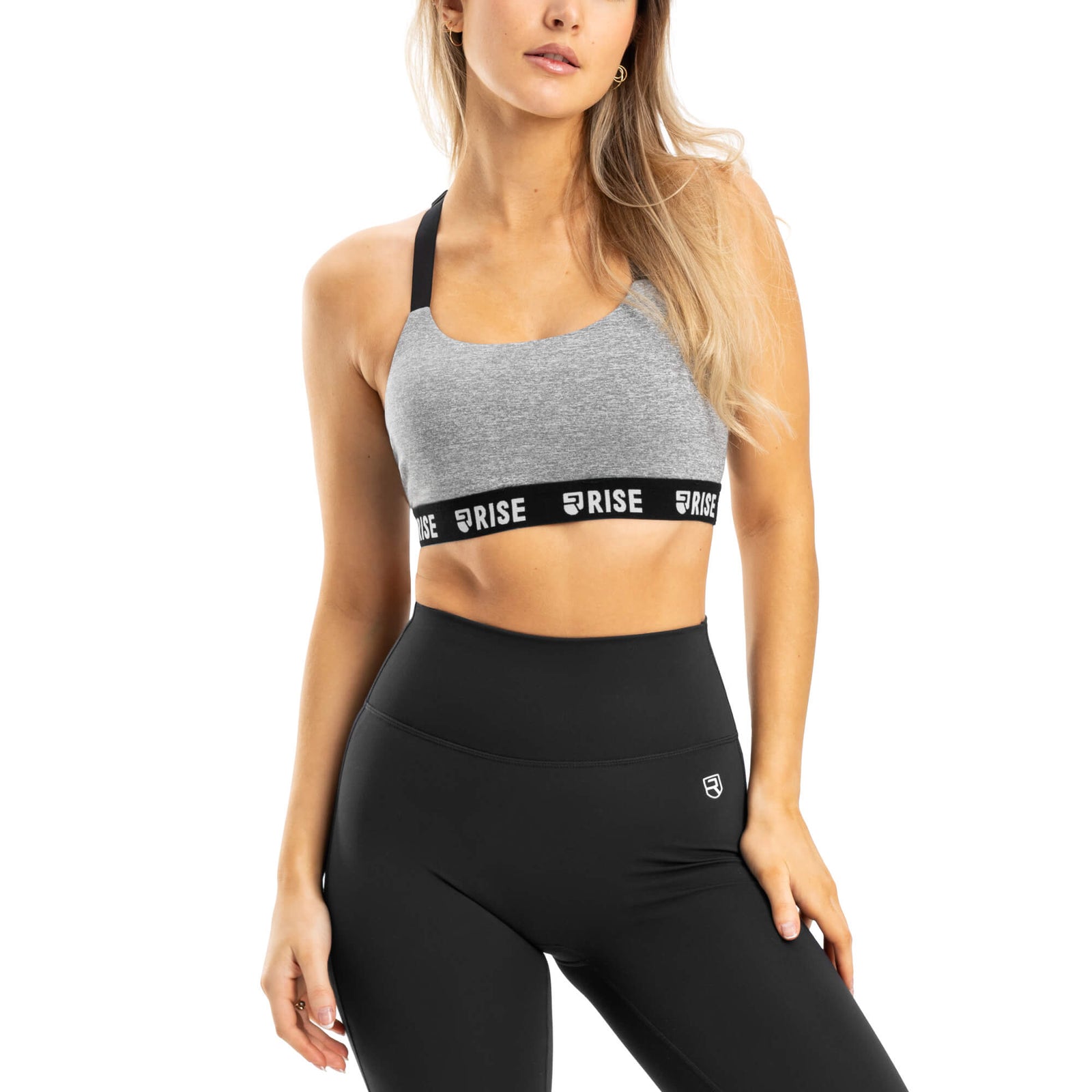 GRIT AND GRIND White Women's Sports Bra